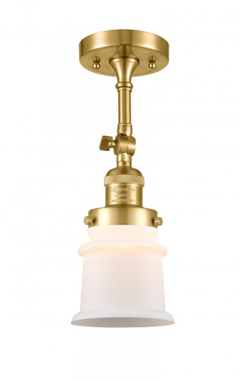 Canton - 1 Light - 5 inch - Satin Gold - Adjustable Semi-Flush Mount (3442|201F-SG-G181S-LED)
