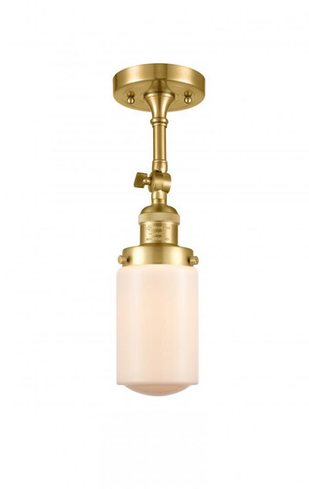 Dover - 1 Light - 5 inch - Satin Gold - Adjustable Semi-Flush Mount (3442|201F-SG-G311-LED)