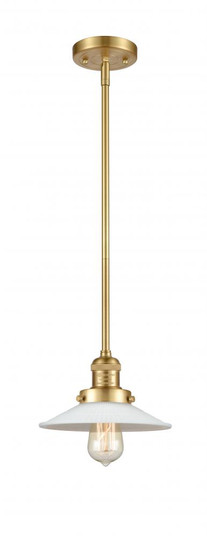 Halophane - 1 Light - 9 inch - Satin Gold - Stem Hung - Mini Pendant (3442|201S-SG-G1)