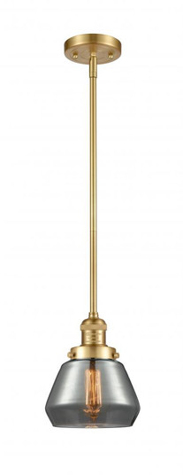 Fulton - 1 Light - 7 inch - Satin Gold - Stem Hung - Mini Pendant (3442|201S-SG-G173-LED)