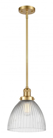 Seneca Falls - 1 Light - 10 inch - Satin Gold - Stem Hung - Mini Pendant (3442|201S-SG-G222)