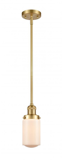 Dover - 1 Light - 5 inch - Satin Gold - Stem Hung - Mini Pendant (3442|201S-SG-G311)