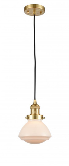 Olean - 1 Light - 7 inch - Satin Gold - Stem Hung - Mini Pendant (3442|201S-SG-G321)