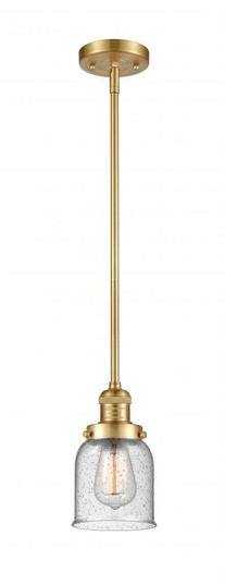 Bell - 1 Light - 5 inch - Satin Gold - Stem Hung - Mini Pendant (3442|201S-SG-G54)