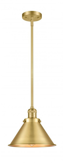 Briarcliff - 1 Light - 10 inch - Satin Gold - Stem Hung - Mini Pendant (3442|201S-SG-M10-SG-LED)