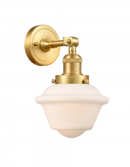 Oxford - 1 Light - 8 inch - Satin Gold - Adjustable Sconce (3442|203-SG-G531-LED)