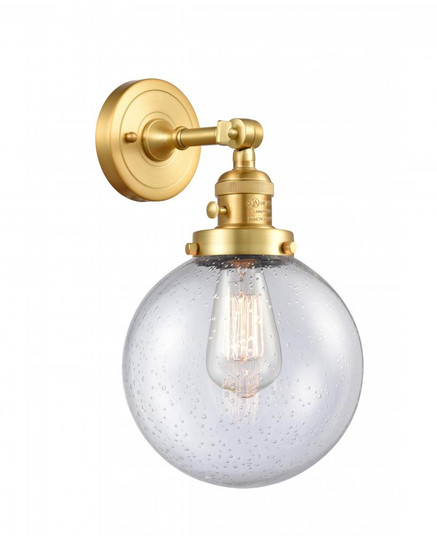Beacon - 1 Light - 8 inch - Satin Gold - Adjustable Sconce (3442|203SW-SG-G204-8)