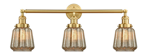 Chatham - 3 Light - 30 inch - Satin Gold - Bath Vanity Light (3442|205-SG-G146-LED)
