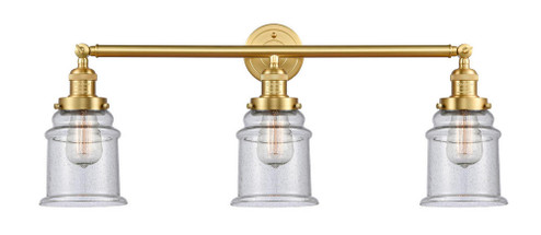 Canton - 3 Light - 30 inch - Satin Gold - Bath Vanity Light (3442|205-SG-G184-LED)