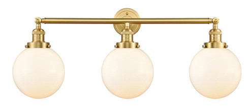Beacon - 3 Light - 32 inch - Satin Gold - Bath Vanity Light (3442|205-SG-G201-8)