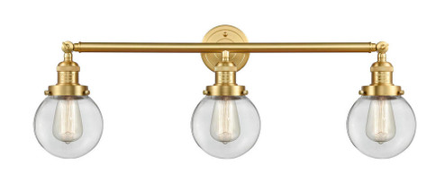 Beacon - 3 Light - 30 inch - Satin Gold - Bath Vanity Light (3442|205-SG-G202-6-LED)