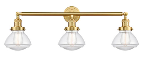 Olean - 3 Light - 31 inch - Satin Gold - Bath Vanity Light (3442|205-SG-G322-LED)