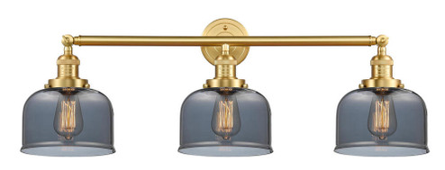 Bell - 3 Light - 32 inch - Satin Gold - Bath Vanity Light (3442|205-SG-G73)