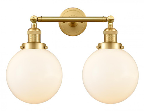 Beacon - 2 Light - 19 inch - Satin Gold - Adjustable Bath Vanity Light (3442|208-SG-G201-8-LED)