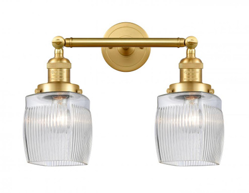 Colton - 2 Light - 16 inch - Satin Gold - Adjustable Bath Vanity Light (3442|208-SG-G302-LED)