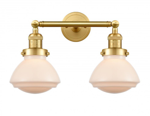 Olean - 2 Light - 17 inch - Satin Gold - Adjustable Bath Vanity Light (3442|208-SG-G321-LED)