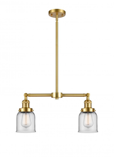 Bell - 2 Light - 21 inch - Satin Gold - Stem Hung - Adjustable Island Light (3442|209-SG-G52-LED)