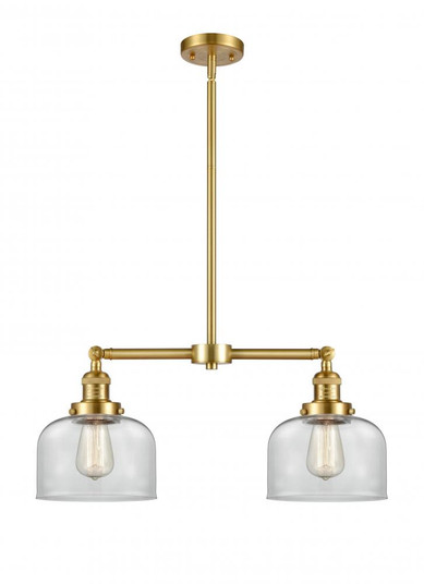 Bell - 2 Light - 21 inch - Satin Gold - Stem Hung - Adjustable Island Light (3442|209-SG-G72)
