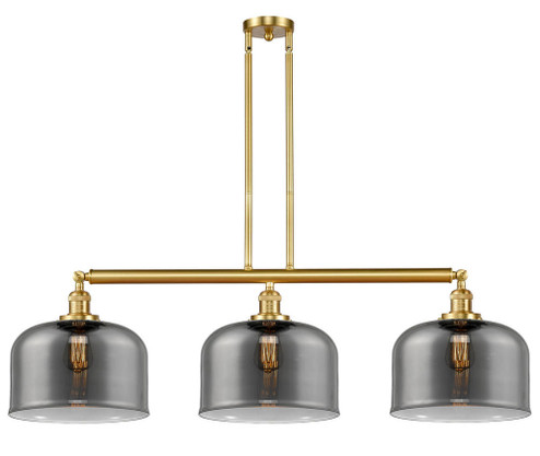 Bell - 3 Light - 42 inch - Satin Gold - Stem Hung - Adjustable Island Light (3442|213-SG-G73-L)