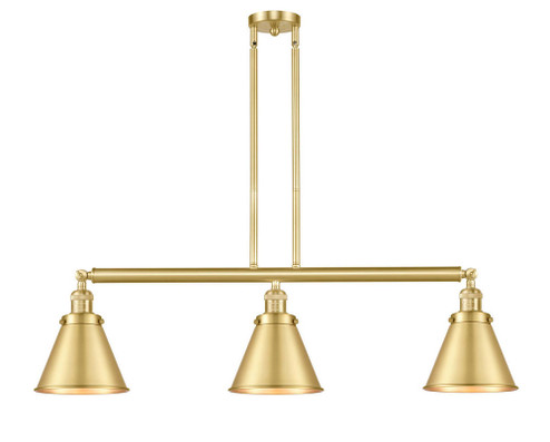 Appalachian - 3 Light - 40 inch - Satin Gold - Stem Hung - Adjustable Island Light (3442|213-SG-M13-SG)