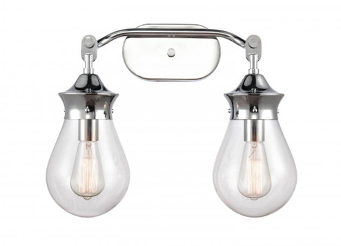 Genesis - 2 Light - 18 inch - Polished Chrome - Bath Vanity Light (3442|414-2W-PC-6CL)