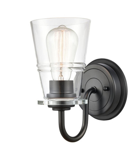 Scarlett - 1 Light - 5 inch - Matte Black - Bath Vanity Light (3442|421-1W-BK-CL-LED)