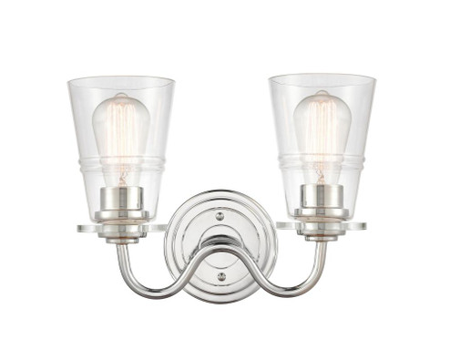 Scarlett - 2 Light - 14 inch - Polished Chrome - Bath Vanity Light (3442|421-2W-PC-CL-LED)