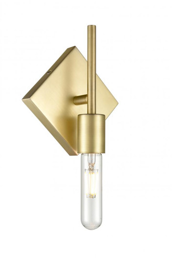 Mia - 1 Light - 6 inch - Satin Brass - Sconce (3442|425-1W-SB-T10LED)