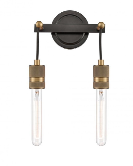 Ellis - 2 Light - 9 inch - Black Antique Brass - Bath Vanity Light (3442|444-2W-BAB)