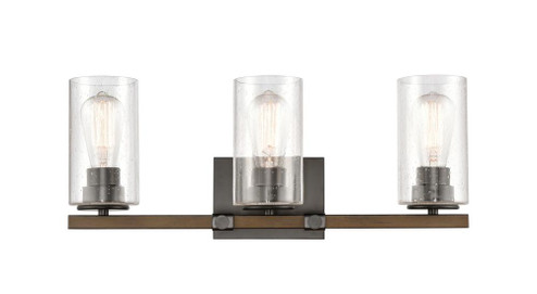 Westlake - 3 Light - 23 inch - Matte Black - Bath Vanity Light (3442|445-3W-BK-SDY-LED)