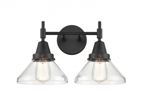 Caden - 2 Light - 17 inch - Matte Black - Bath Vanity Light (3442|447-2W-BK-CL-LED)