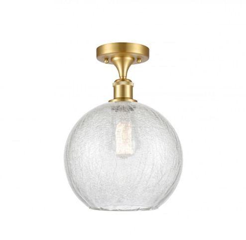 Athens - 1 Light - 10 inch - Satin Gold - Semi-Flush Mount (3442|516-1C-SG-G125-10-LED)