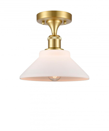 Orwell - 1 Light - 8 inch - Satin Gold - Semi-Flush Mount (3442|516-1C-SG-G131)