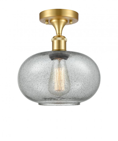 Gorham - 1 Light - 10 inch - Satin Gold - Semi-Flush Mount (3442|516-1C-SG-G247-LED)