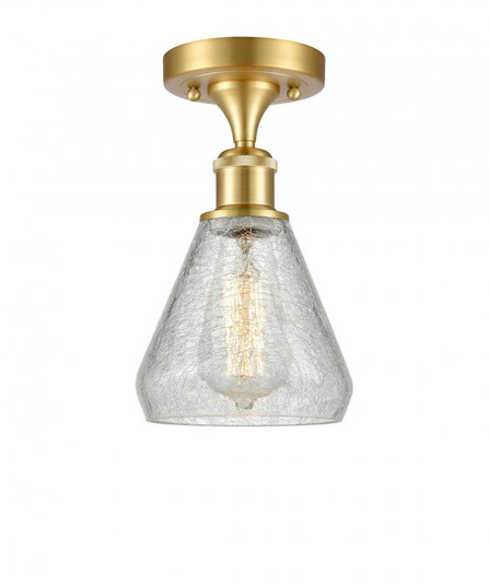 Conesus - 1 Light - 6 inch - Satin Gold - Semi-Flush Mount (3442|516-1C-SG-G275)