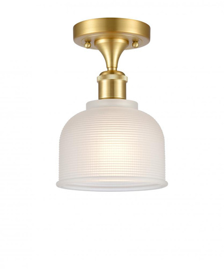 Dayton - 1 Light - 6 inch - Satin Gold - Semi-Flush Mount (3442|516-1C-SG-G411-LED)