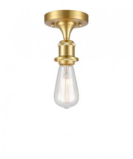 Bare Bulb - 1 Light - 5 inch - Satin Gold - Semi-Flush Mount (3442|516-1C-SG-LED)