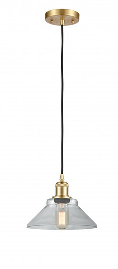 Orwell - 1 Light - 8 inch - Satin Gold - Cord hung - Mini Pendant (3442|516-1P-SG-G132)