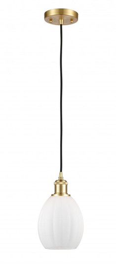 Eaton - 1 Light - 6 inch - Satin Gold - Cord hung - Mini Pendant (3442|516-1P-SG-G81)