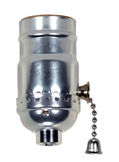 On-Off Pull Chain Socket; 1/8 IPS; Aluminum; Nickel Finish; 660W; 250V (27|80/1007)