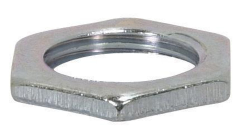 Steel Locknut; 3/8 IP; 7/8'' Diameter; 1/8'' Thick; Zinc Plated Finish (27|90/002)