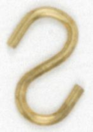 Brass Plated S-Hook; 1'' (27|90/008)
