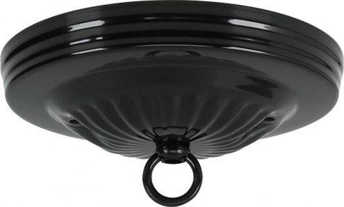 Ribbed Canopy Kit; Black Finish; 5'' Diameter; 7/16'' Center Hole; 2-8/32 Bar Holes; Includes (27|90/055)