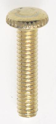 Steel Knurled Head Thumb Screws; 8/32; 3/4'' Length; Brass Plated (27|90/059)