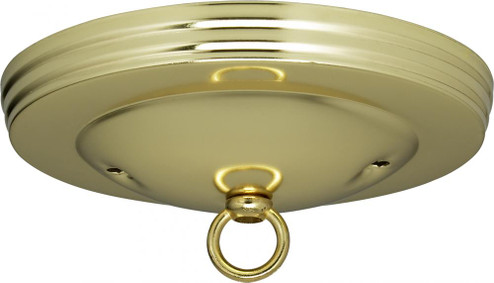 Standard Canopy Kit; Brass Finish; 5'' Diameter; 7/16'' Center Hole; 2-8/32 Bar Holes; (27|90/062)