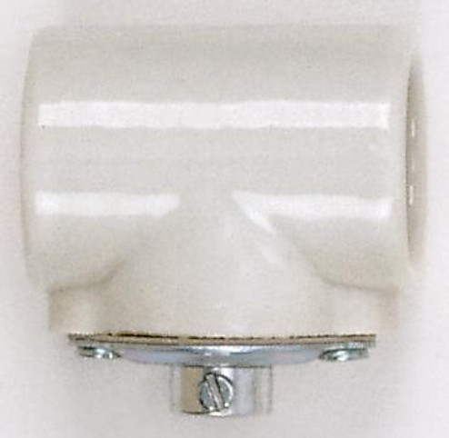 Twin Porcelain Socket With Flange Bushing Cap; 1/8 IPS Cap; CSSNP Screw Shell; Glazed; 660W; 250V; (27|90/1109)