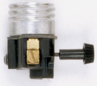 On-Off Turn Knob Interior Mechanism With Screw Terminals; 250W; 250V (27|90/1141)