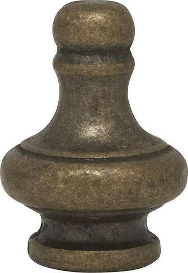 Large Pyramid Knob; 1-1/4'' Height; 1/8 IP; Antique Brass Finish (27|90/1161)