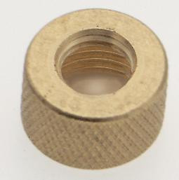 Brass Closed Gas Cap; Burnished And Lacquered; 3/8 IP x 1/8 IP (27|90/1308)
