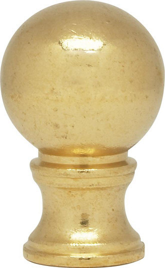 Ball Finial; Burnished And Lacquered; 1-3/8'' Height; 7/8'' Diameter; 1/8 IP (27|90/132)